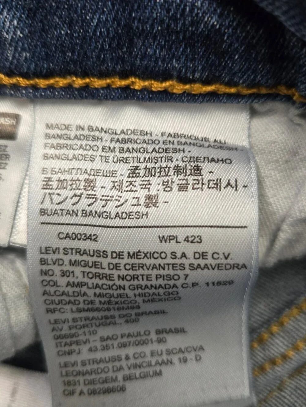 Levi's 512 Slim Taper Jeans Mens 36x34 (fit 34x30) Light Med Wash Stretch Denim